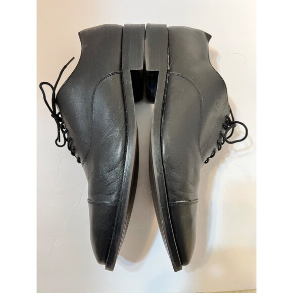 Banana Republic Italian leather Ortholite Oxford dress shoes  11M Tuxedo Preppy main image 12
